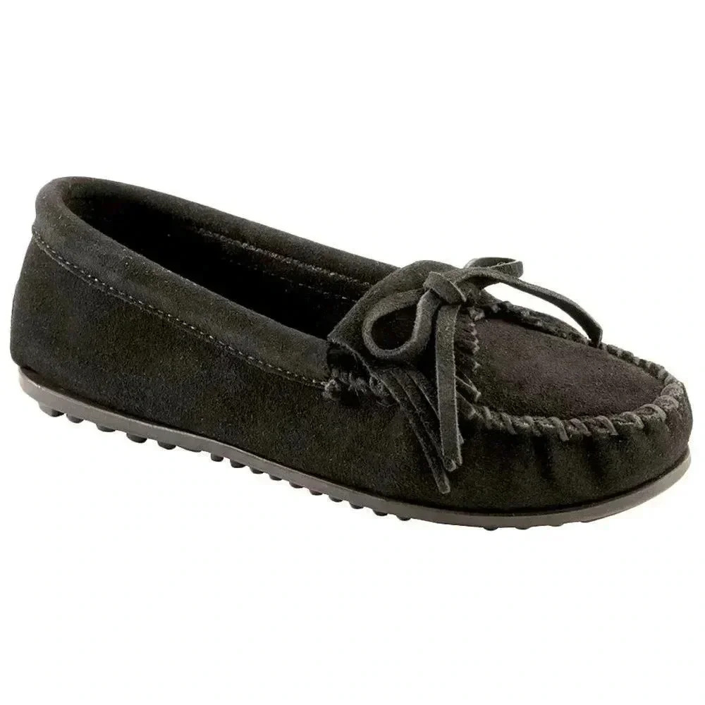 NWOT Minnetonka Suede Kilty Moccasins